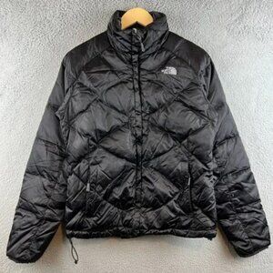 The North Face Aconcagua Womens M 550 Down Puffer Full Zip Jacket Black